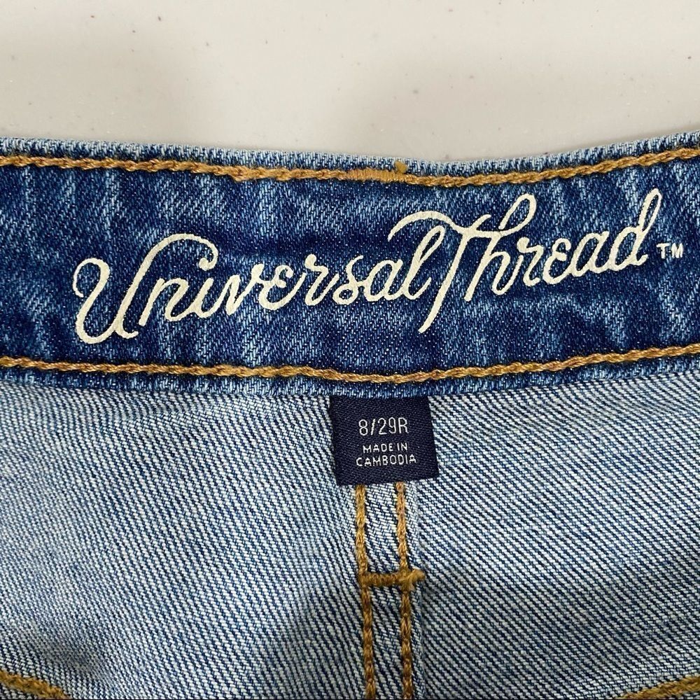 UNIVERSAL THREAD Distressed Raw Hem Jean Shorts - Picture 10 of 10